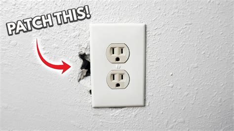 fix drywall over electrical outlet